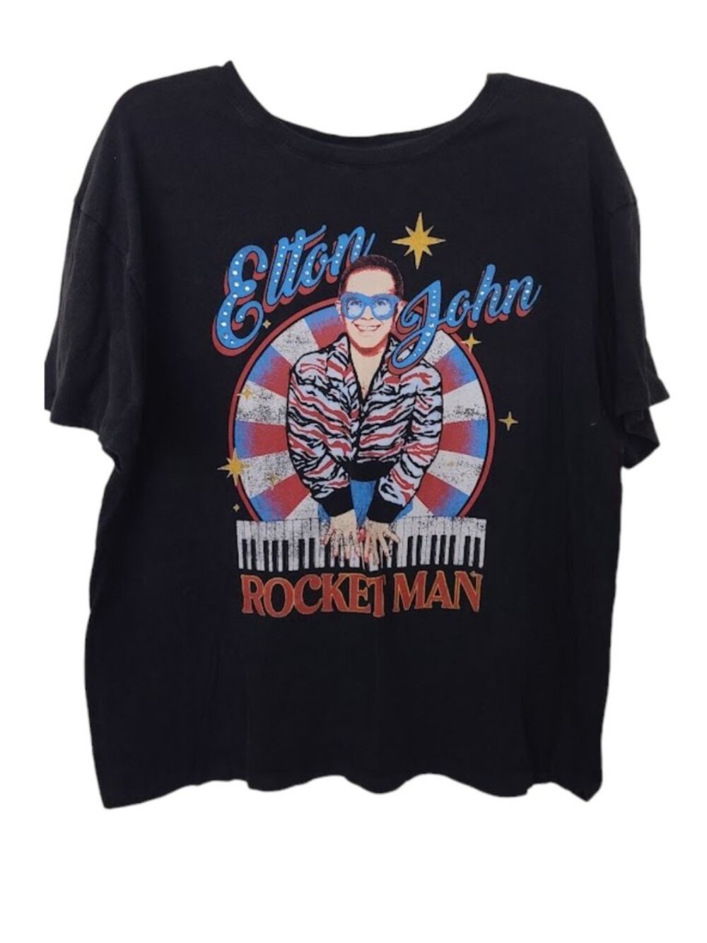 Elton John Rocket Man Tshirt Large